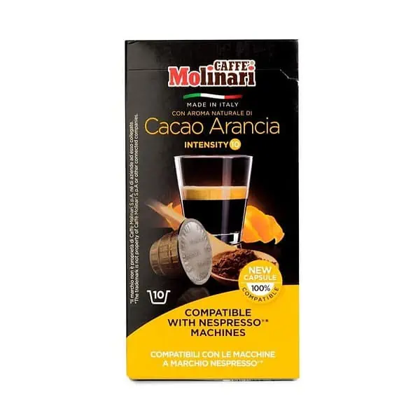 Кофе в капсулах Molinari Nespresso Cаcao Arancia (10 порций)