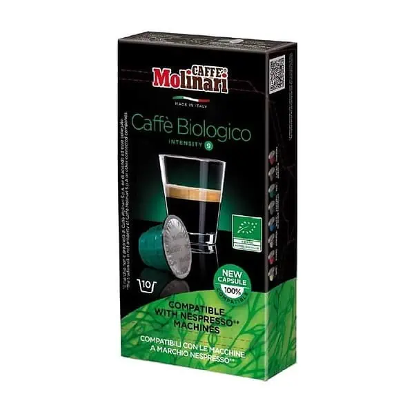 Кофе в капсулах Molinari Nespresso Caffe Biologico (10 порций)