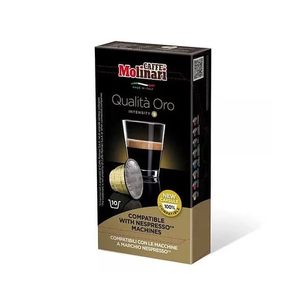 Кофе в капсулах Molinari Nespresso Qualita Oro (10 порций)