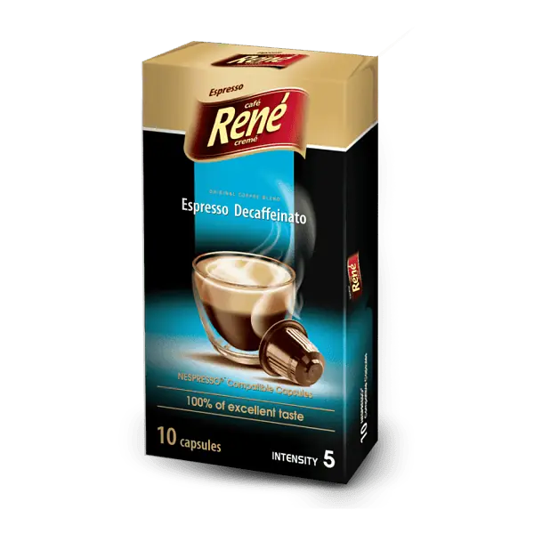 Кофе в капсулах Rene Nespresso Espresso Decaffeinato