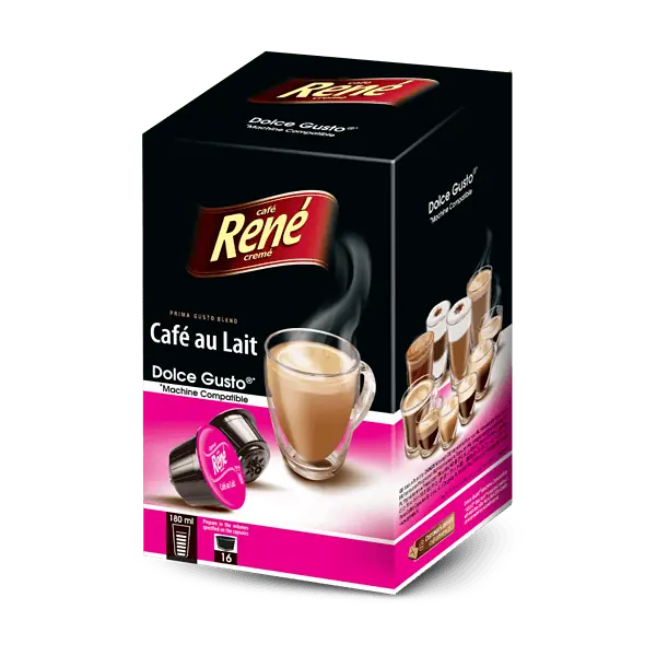 Кофе в капсулах Rene Dolce Gusto Cafe au Lait