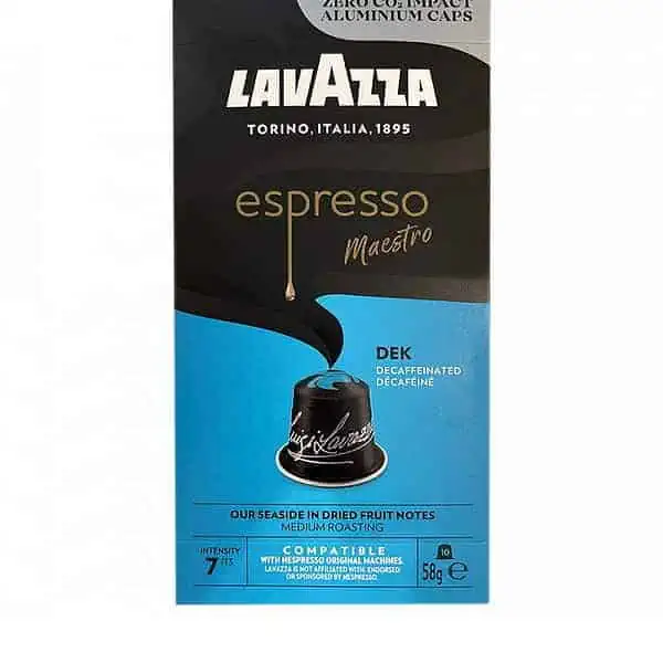 Кофе в капсулах lavazza nespresso espresso maestro dek без кофеина