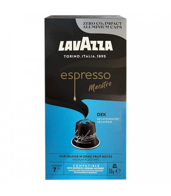 Кофе в капсулах lavazza nespresso espresso maestro dek без кофеина