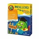 Mollers Omega-3 Рыбий жир (для детей) 36 капсул Апельсин-лимон