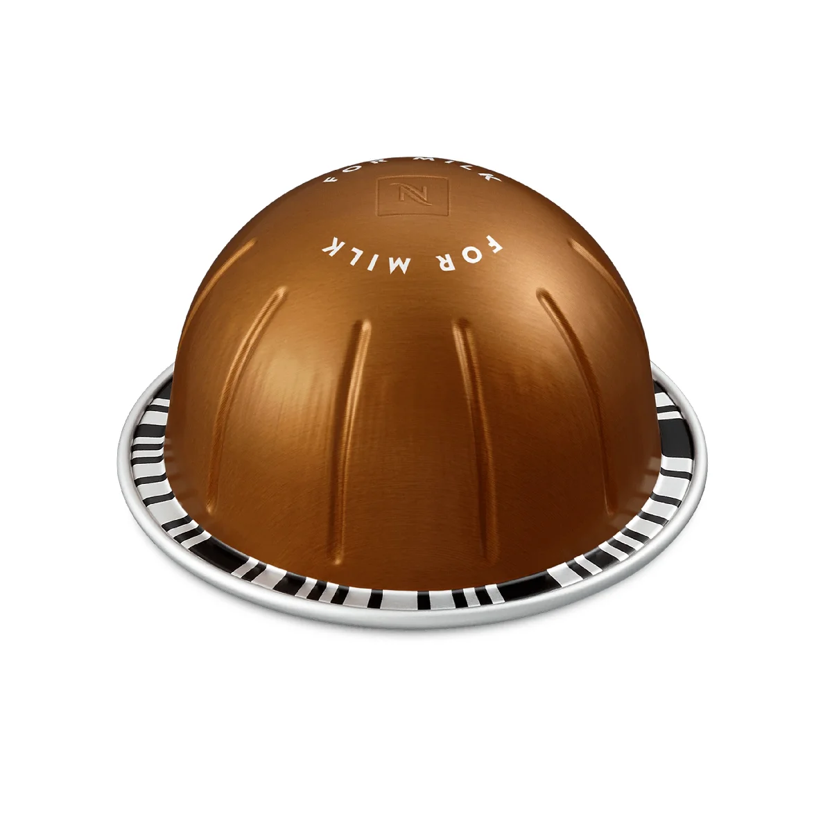 nespresso vertuo bianco forte (10) Кофейная капсула на белом фоне