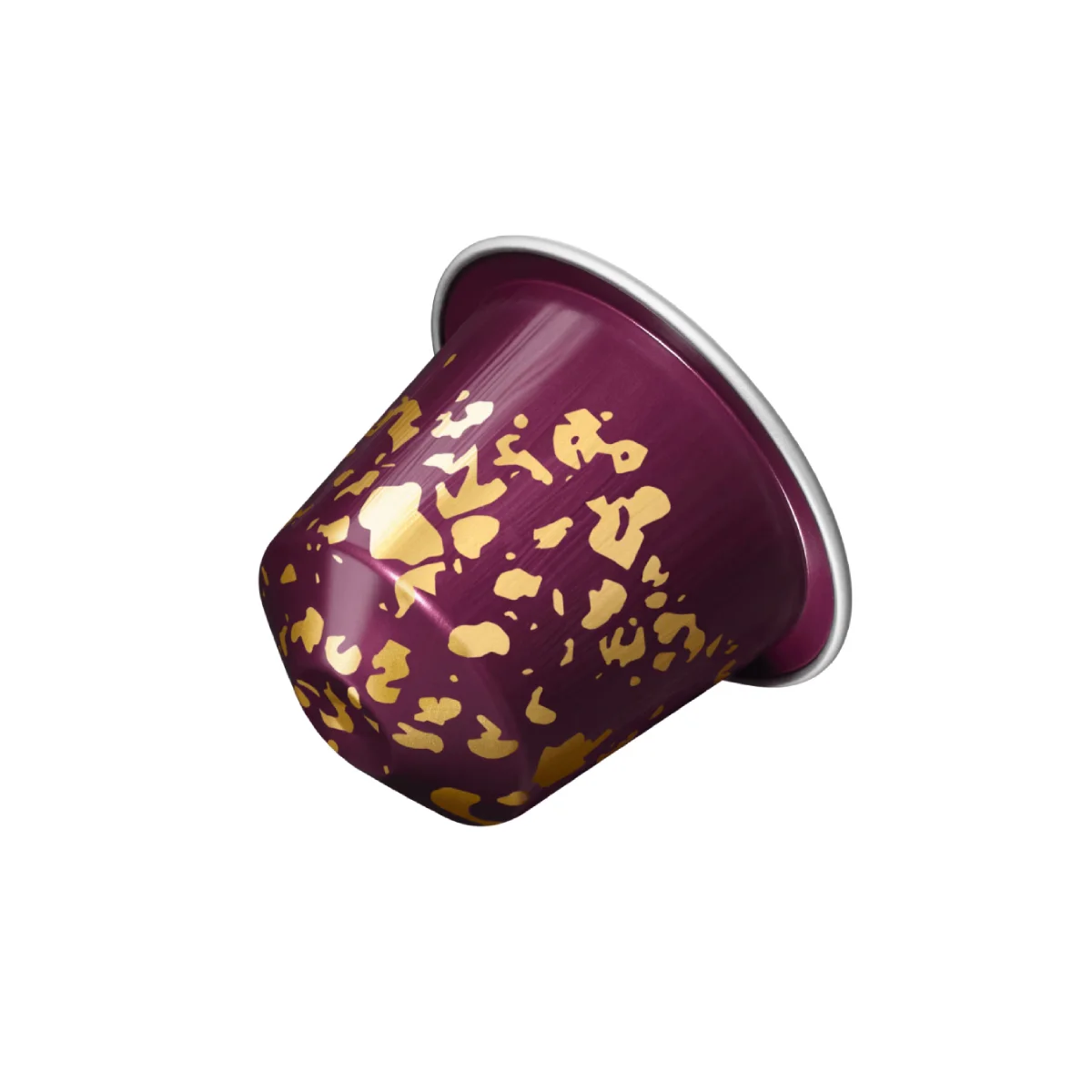 nespresso original infiniment fruite (6) Кофейная капсула бордовая с золотым узором