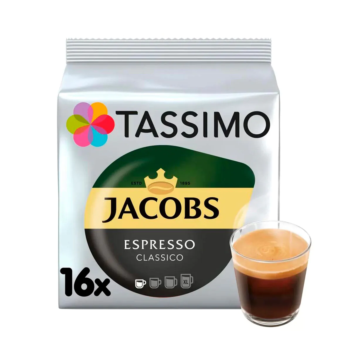 tassimo jacobs americano classico (16 порций) Тассимо Джейкобс Эспрессо Классико капсулы.