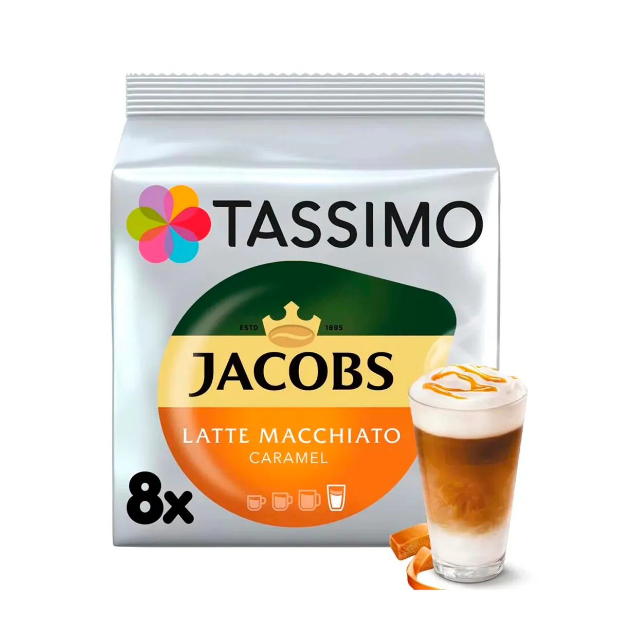 tassimo jacobs americano classico (16 порций) Капсулы Tassimo Jacobs Латте Маккиато Карамель
