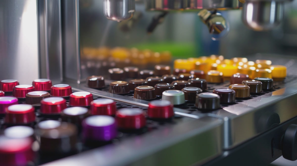 Автоматизированное производство кофейных капсул.