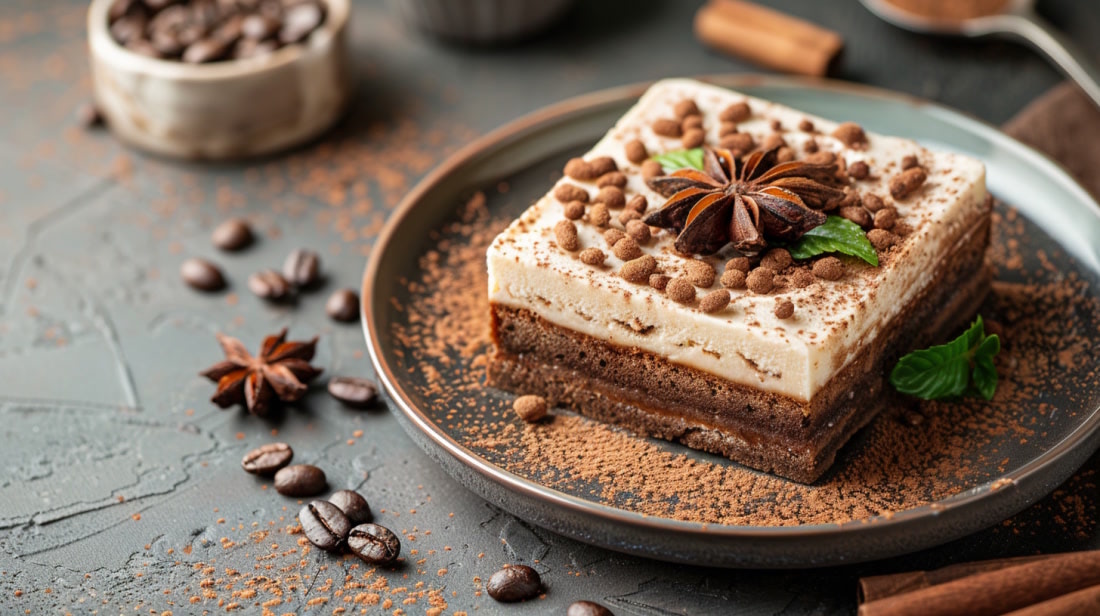 Кофейный торт с корицей и анисом
