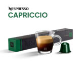 Кофе Nespresso Capriccio в чашке и капсула