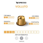 Nespresso Volluto капсула характеристики обжарка густота кислотность