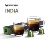 Капсулы Nespresso India и две чашки эспрессо