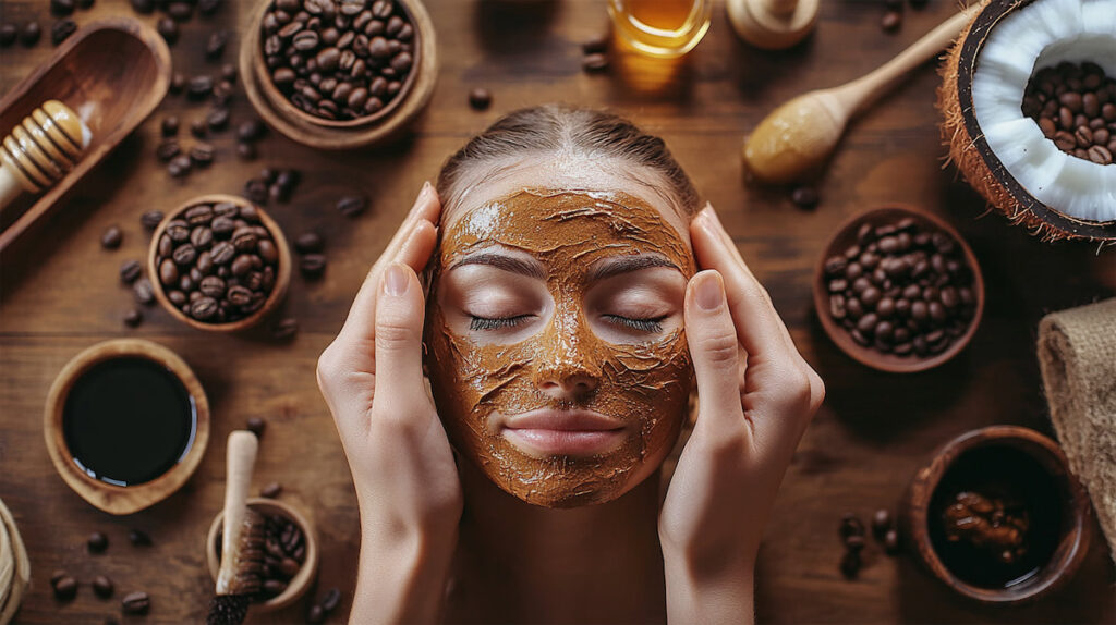 Кофейная маска для лица.