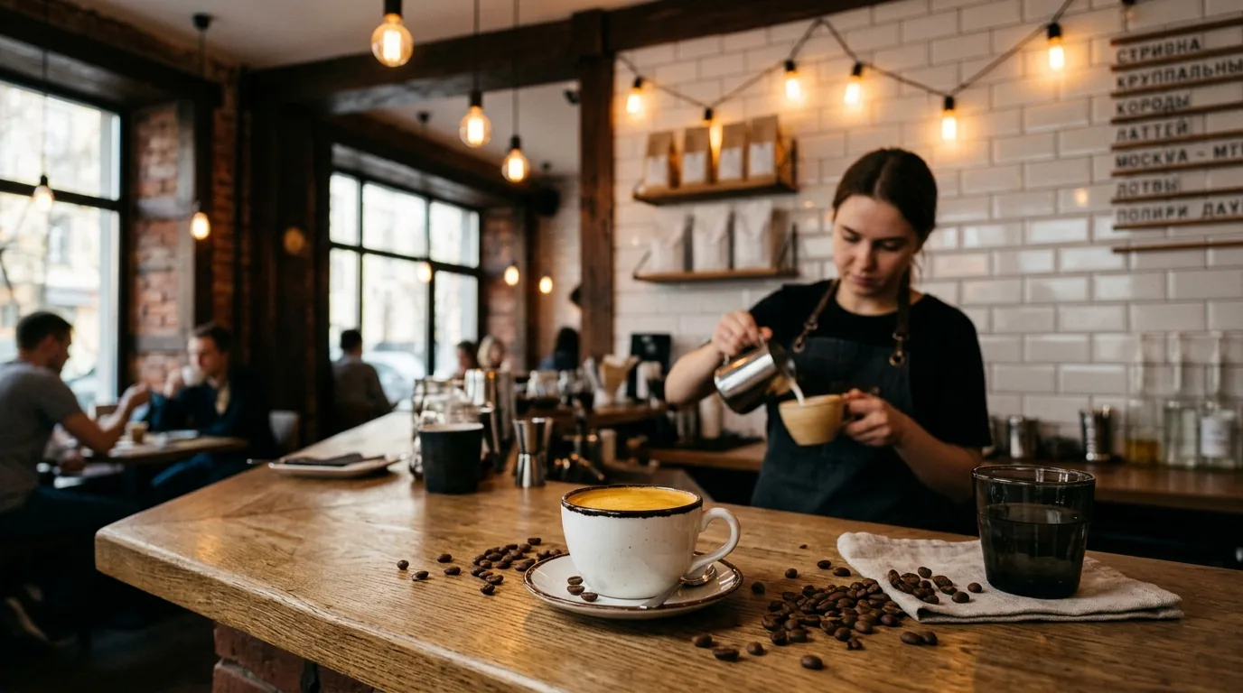 Интерьер спешелти-кофейни в Москве — лучшие кофейни 2026