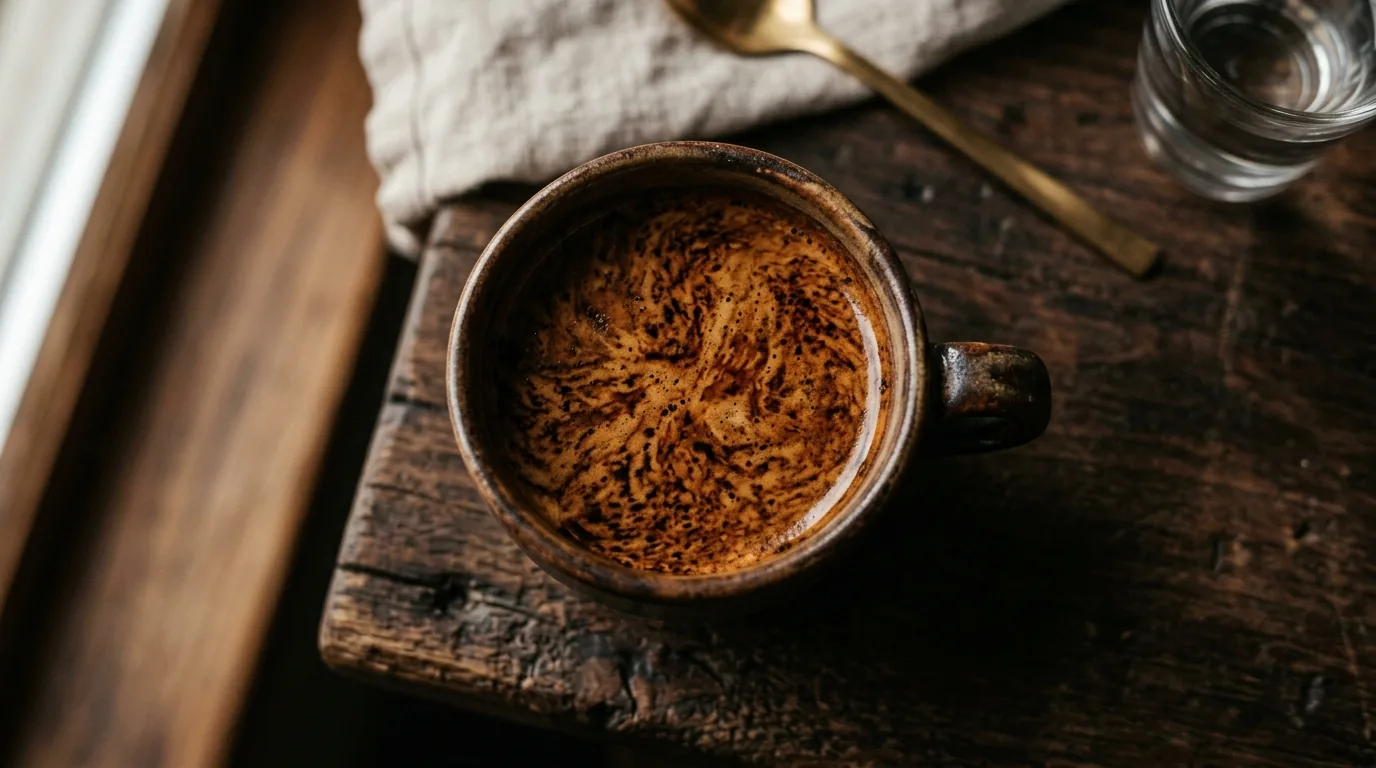 Перфектная крема на эспрессо — макро