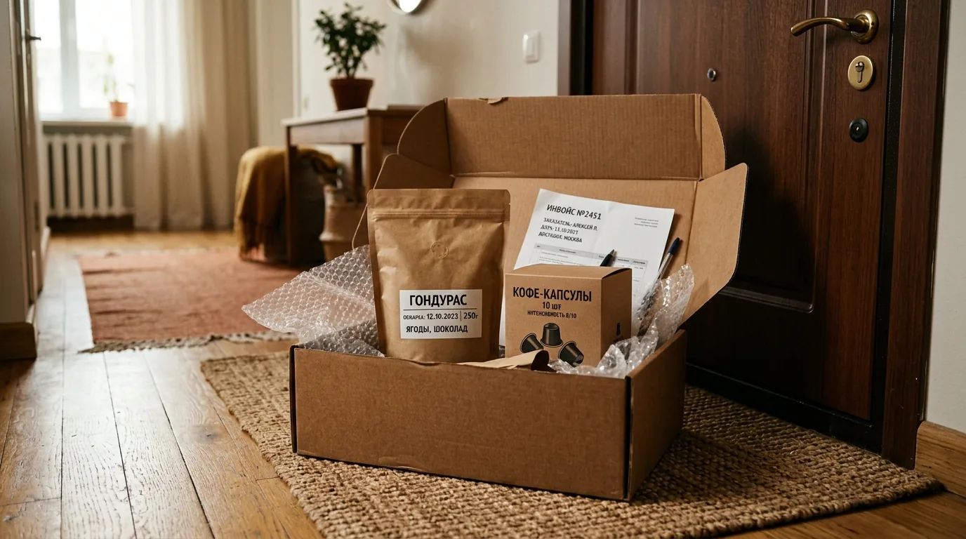 Доставка кофе по Москве — коробка на пороге